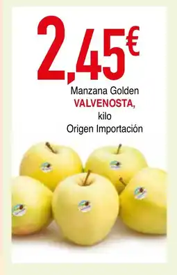 mYm supermercados VALVENOSTA Manzana Golden oferta