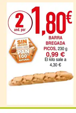 mYm supermercados Barra bregada picos oferta