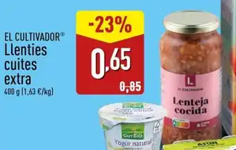 EL CULTIVADOR Llenties cuites extra