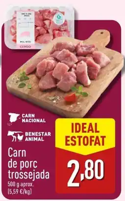 ALDI Carn de porc trossejada oferta