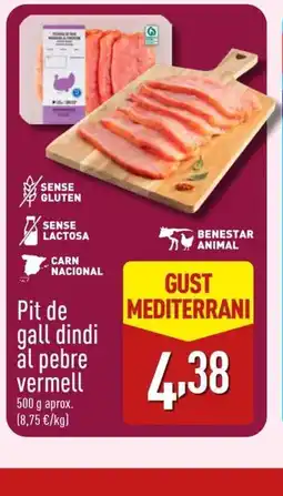 ALDI Pit de gall dindi al pebre vermell oferta