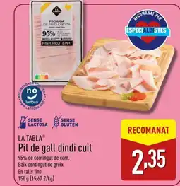 ALDI LA TABLA Pit de gall dindi cuit oferta