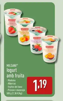 ALDI MILSANI Iogurt amb fruita oferta