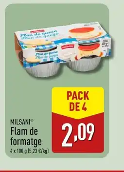 ALDI MILSANI Flam de formatge oferta
