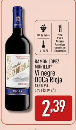 ALDI RAMÓN LÓPEZ MURILLO Vi negre DOCa Rioja oferta