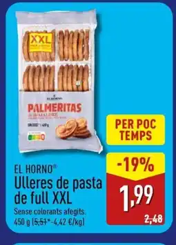 ALDI EL HORNO Ülleres de pasta de full XXL oferta