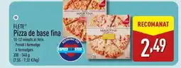 ALDI FLETE Pizza de base fina oferta