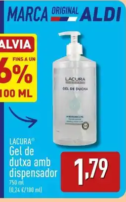 ALDI LACURA Gel de dutxa amb dispensador oferta