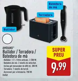 ALDI AMBIANO Bullidor/Torradora / Batedora de mà oferta