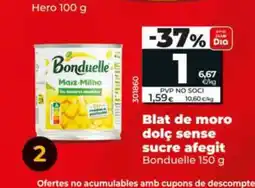 Dia BONDUELLE Blat de moro dolç sense sucre afegit oferta