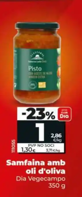 Dia DIA VEGECAMPO Samfaina amb oli d'oliva oferta