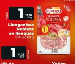 Dia ELPOZO Llonganissa Nobleza en llenques oferta