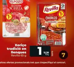 Dia REVILLA Xoriço tradició en llenques oferta