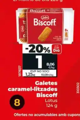 Dia LOTUS BISCOFF Galetes caramel·litzades oferta