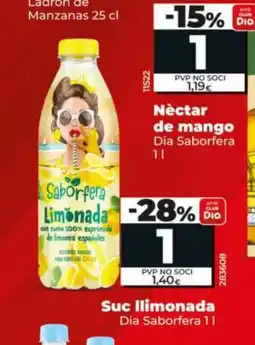 Dia DIA SABORFERA Suc llimonada oferta