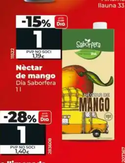 Dia DIA SABORFERA Néctar de mango oferta