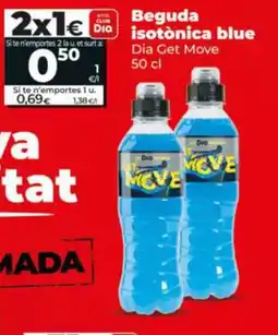 Dia DIA GET MOVE Beguda isotonica blue oferta