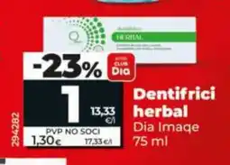 Dia DIA IMAQE Dentifrici herbbal oferta