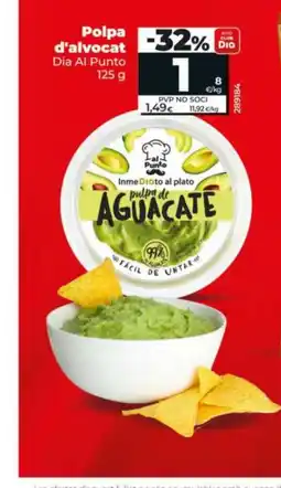 Dia DIA AL PUNTO Polpa d'alvocat oferta