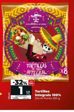 Dia DIA AL PUNTO Tortilles integrals 100% oferta