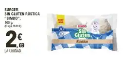 E.Leclerc BIMBO Burger sin gluten rústica oferta