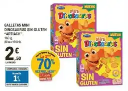 E.Leclerc ARTIACH Galletas mini dinosaurus sin gluten oferta
