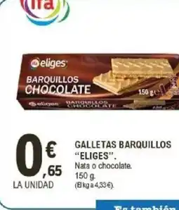 E.Leclerc IFA ELIGES Galletas barquillos oferta