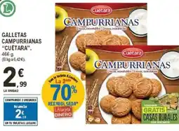E.Leclerc CUÉTARA Galletas campurrianas oferta