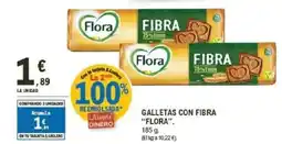 E.Leclerc FLORA Galletas con fibra oferta