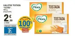 E.Leclerc FLORA Galletas tostada oferta
