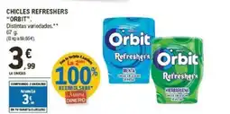 E.Leclerc ORBIT Chicles refreshers oferta