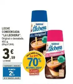 E.Leclerc LA CHERA Leche condensada oferta