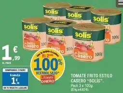 E.Leclerc SOLIS Tomate frito estilo casero oferta