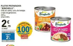 E.Leclerc BONDUELLE Platos preparados oferta