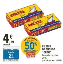 E.Leclerc ORTIZ Filetes de anchoa oferta