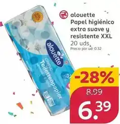 Rossmann Alouette - papel higiénico extra suave y resistente xxl oferta