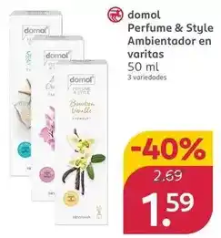 Rossmann Domol - perfume & style ambientador en varitas oferta