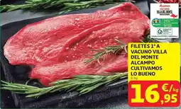 Alcampo Visto bueno - filetes vacuno villa del monte alcampo cultivamoso oferta
