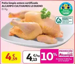 Alcampo Alcampo - pollo limpio entero certificado alcampo cultivamos lo bueno oferta