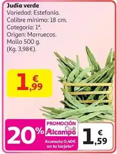 Alcampo Origen - judia verde oferta
