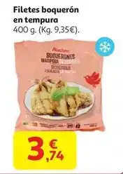 Alcampo Filetes boquerón en tempura oferta