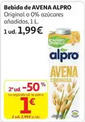 Alcampo Alpro - bebida de avena oferta