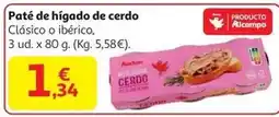 Alcampo Auchan - pate de higado de cerdo oferta