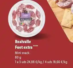 Lidl Realvalle fuet extra oferta