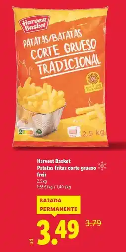 Lidl Harvest basket - patatas fritas corte grueso freír oferta