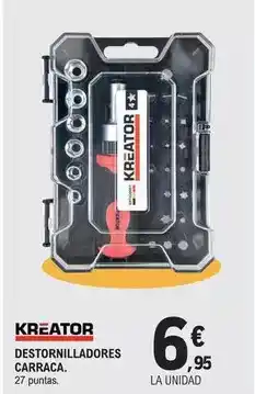 E.Leclerc Kreator - destornilladores carraca oferta