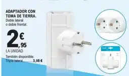 E.Leclerc Garza - adaptador con toma de tierra oferta