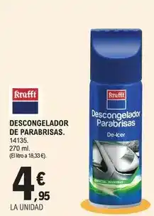 E.Leclerc Krafft - descongelador de parabrisas oferta
