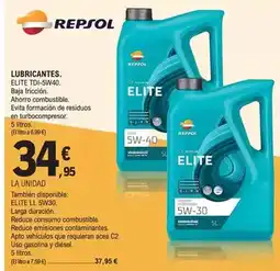 E.Leclerc Repsol - lubricantes elite tdi-5w40 oferta