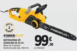 E.Leclerc Power plus - motosierra de gasolina de 52 cc oferta